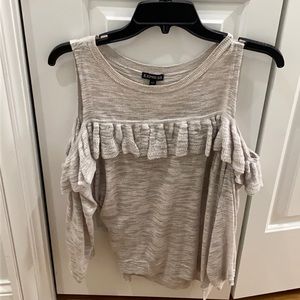 Gray off the shoulder sweater
